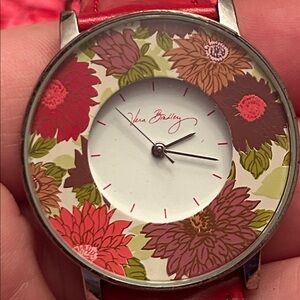 Vera Bradley  Red Floral Watch